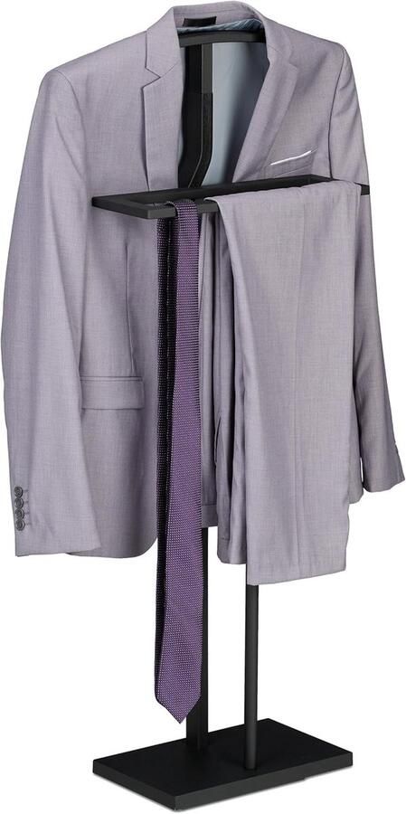 Candala dressboy modern mdf & staal HxBxD: 107 x 47 5 x 20 cm overhemden pakken & broeken slaapkamer zwart