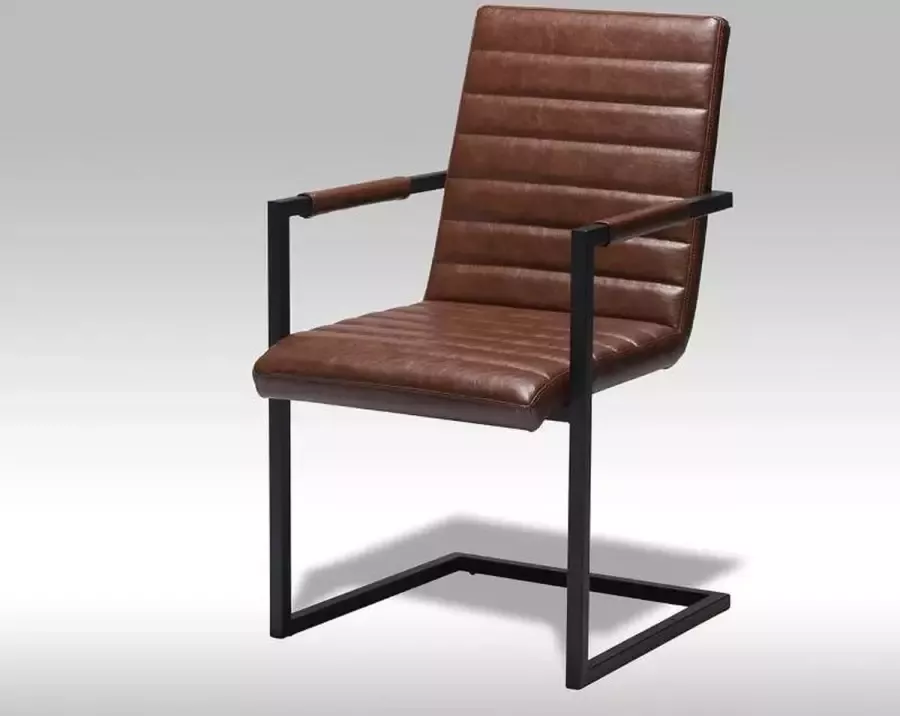 Solliden 2 x Faline eetkamerstoel in lichtbruin PU kunstleer - Foto 2