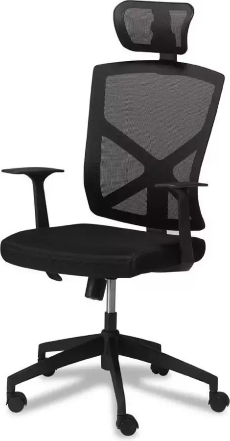 Hioshop Nori kantoorstoel zwart. - Foto 1