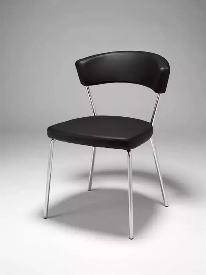 Hioshop 4 x Plim eetkamerstoel zwart. - Foto 2