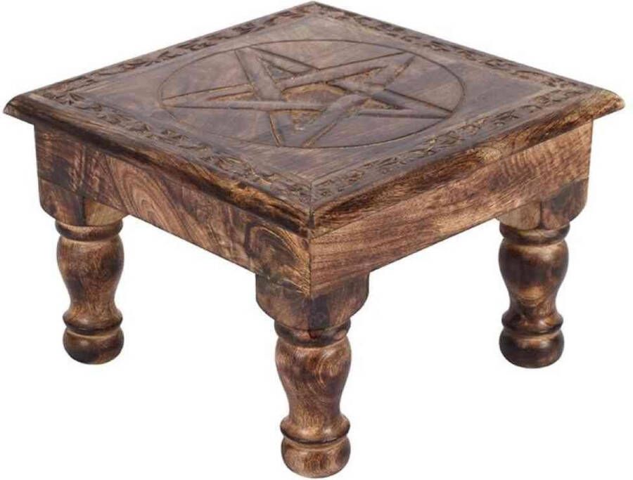 Something Different Altaar tafel Pentagram with border Bruin