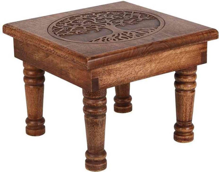 Something Different Salem's Fantasy Gifts Altaar tafel Large Tree of Life Carved Bruin