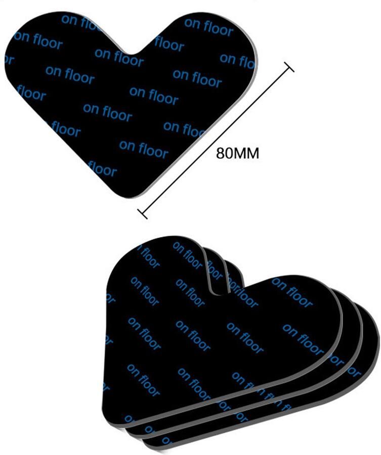 Somstyle Antislip Sticker Ondertapijt Set 16 Stuks Tapijttape Vloerkleed Ondermat Tape Zwart