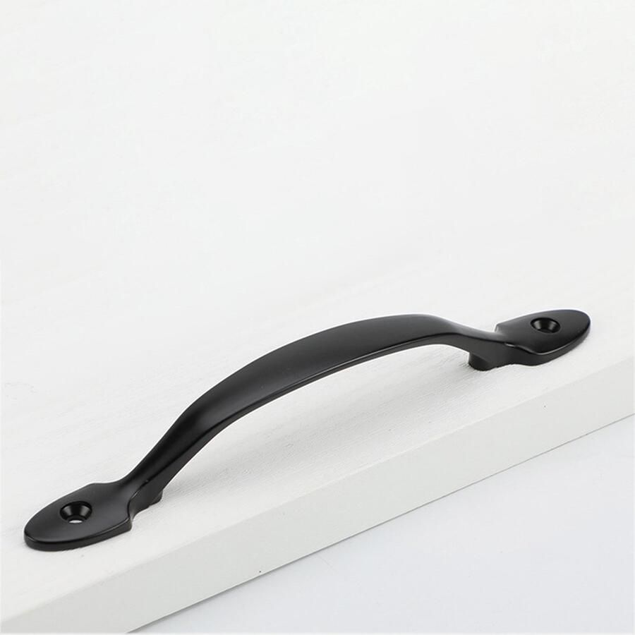 Somstyle Kastdeurgrepen Set 4 Stuks 192 x 18 x 25 MM Deurknoppen voor Kasten Kastknoppen Handgreep Zwart - Foto 2