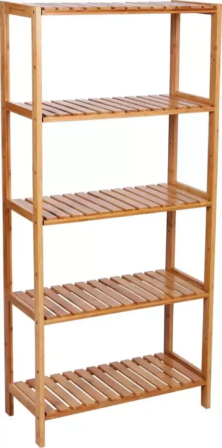 Songmics Bamboe Opbergkast 5-laags Naturel