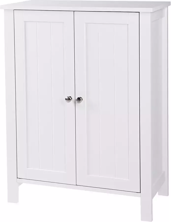 Senza Marchio Kleine Opbergkast met 2 Deuren Wit