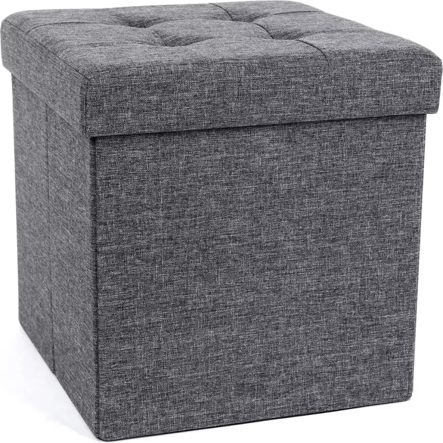 Bank Met Opslag Hocker Opbergruimte Krukje Zitkruk Met Opberg 38 x 40 x 38 cm (B x H x D)