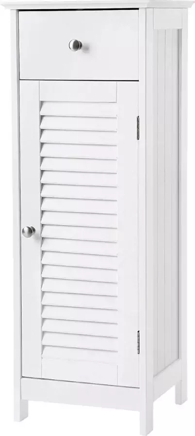 Bobbel Home Dok Home Badkamerkast Badkamermeubel 1 Lade 1 Deur Hout Wit Copy