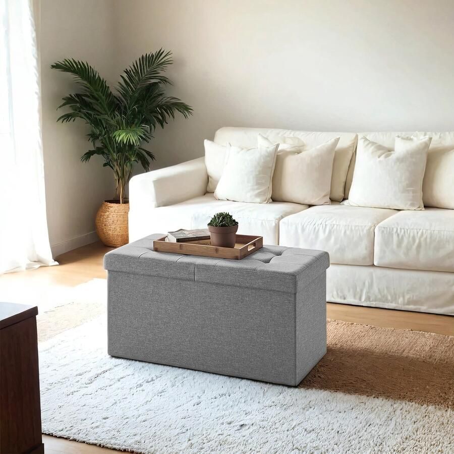 Songmics Bank Met Opbergruimte Opklapbare Zitkist – Compact Ontwerp