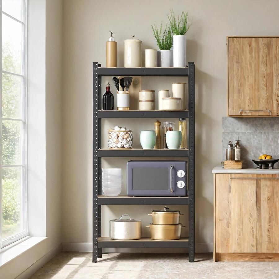 Songmics Boekenkast – Staand – Opbergplank – Compacte Opslag