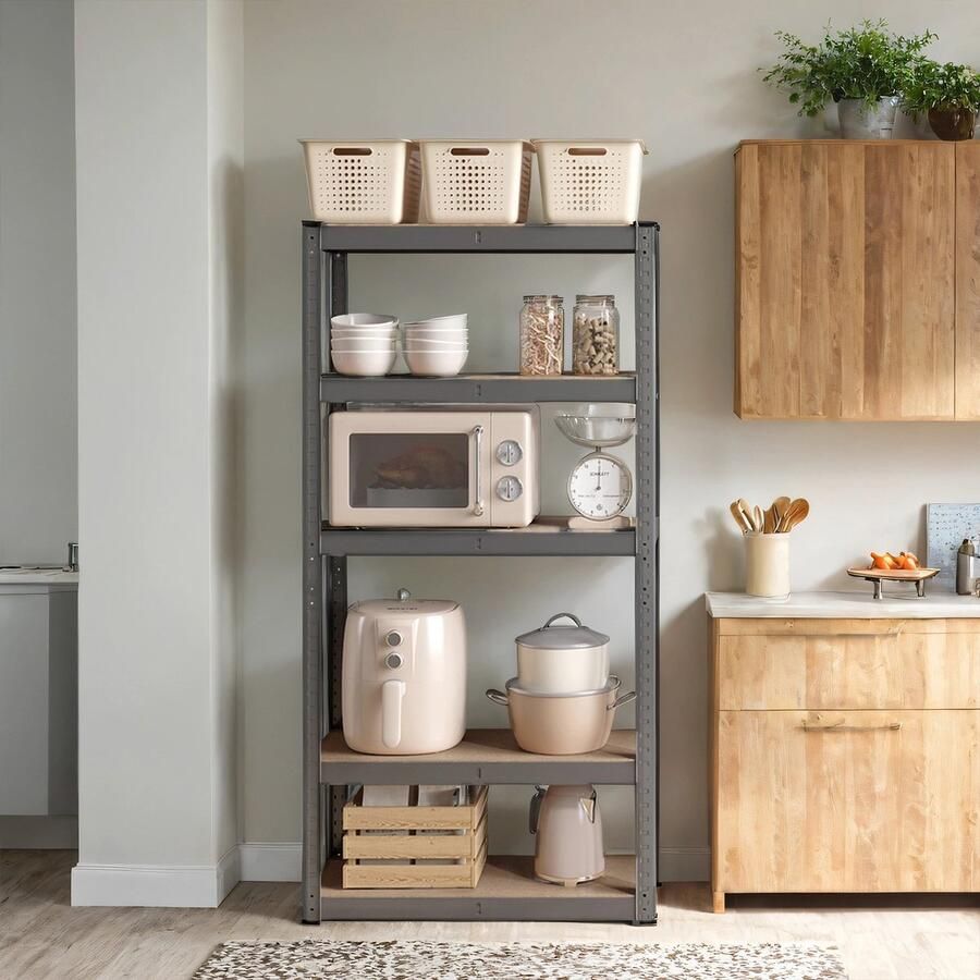 Songmics Boekenkast – Staand – Opbergplank – Tijdloos Ontwerp