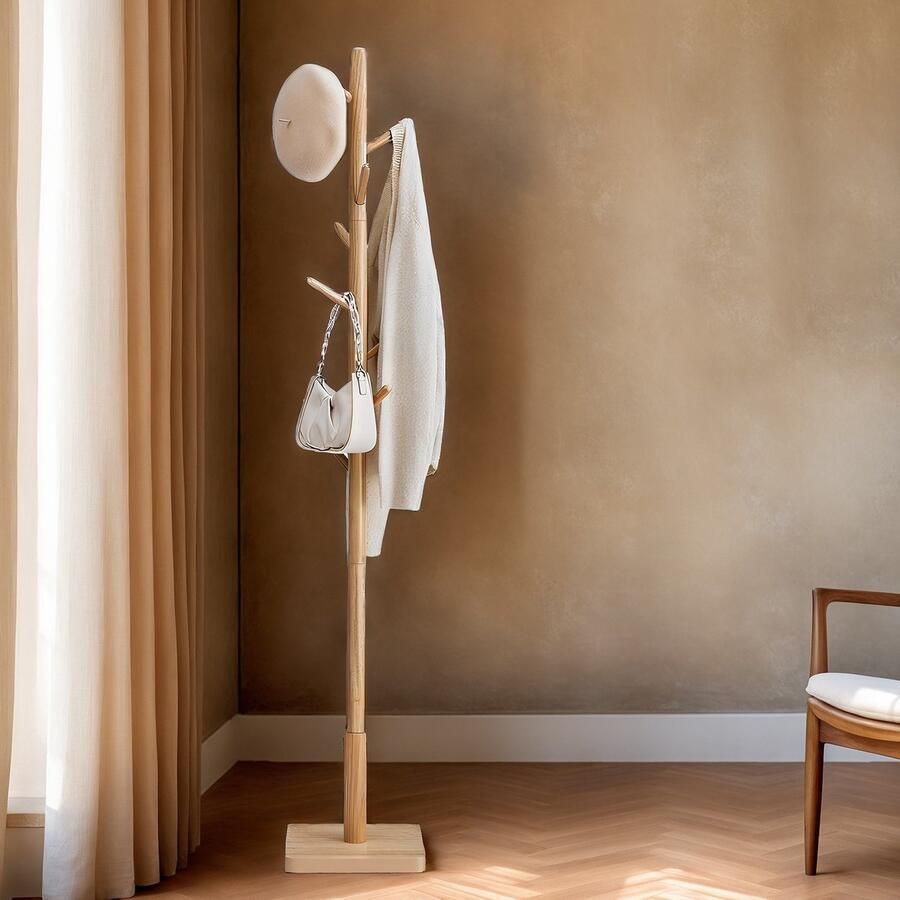 Songmics Kapstok – Massief Hout – Jasrek – Boomvorm – Robuust en Stijlvol