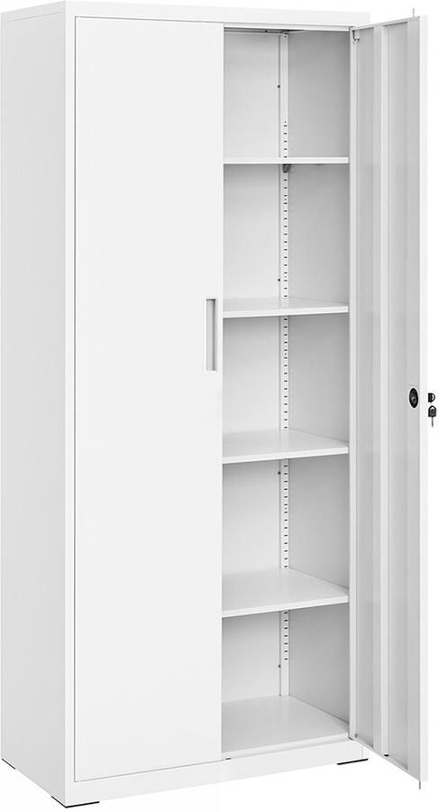 Songmics Kast – Multifunctioneel – Met Verstelbare Planken – Grijswit – Flexibele Opbergkast