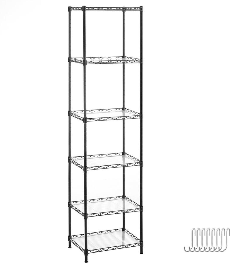 Songmics Keukenrek – Met 6 Niveaus – Hoge Keuken Organizer