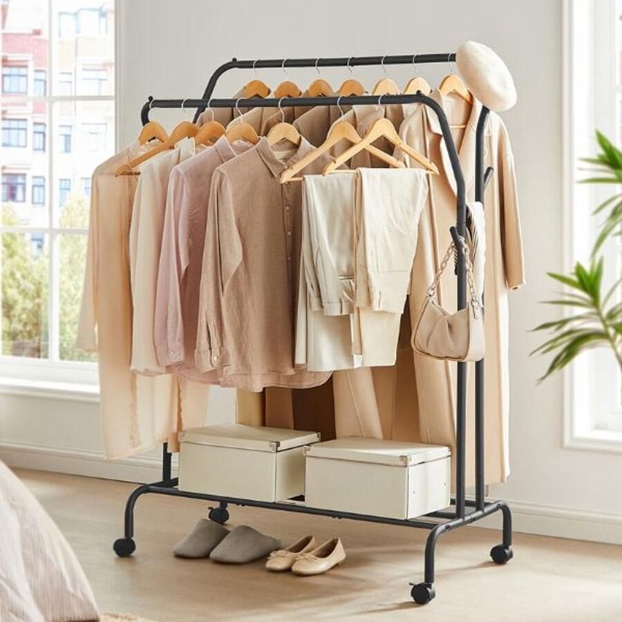 Songmics Kledingrek Astrid 103 5 x 52 5 x 155 cm Zwart