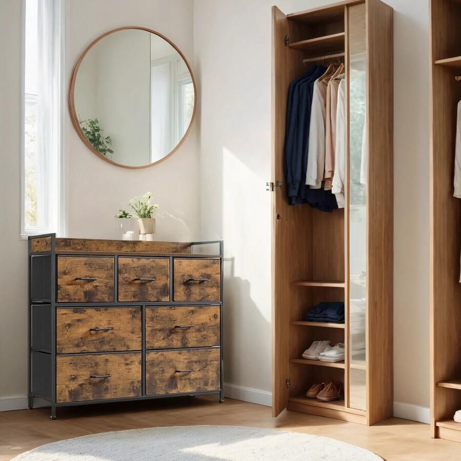 Songmics Ladekast – 7 Stoffen Lades – Met Handgrepen – Modern