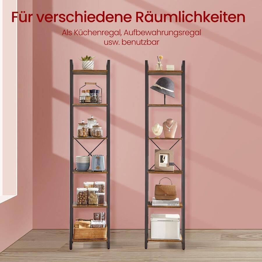 Songmics Plank – Boekenkast – Staande Plank – Stevige Opstelling