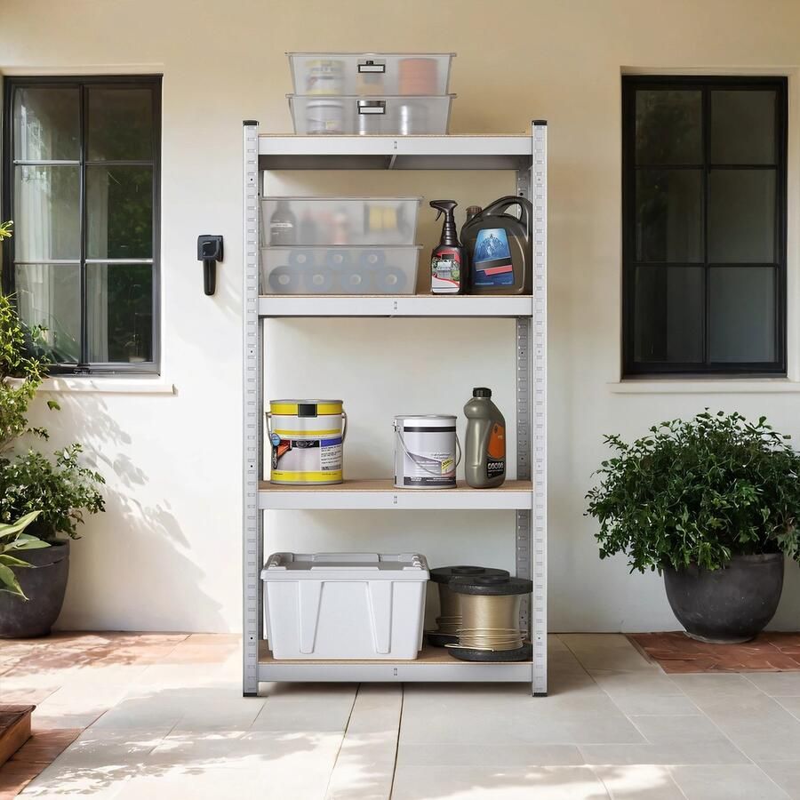 Songmics Plank – Staand – Boekenkast – Opbergplank – Open Opslag