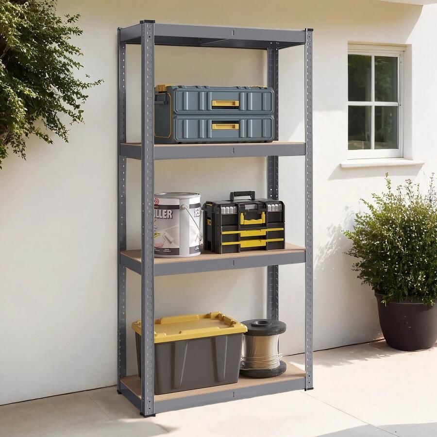 Songmics Plank – Staande – Boekenkast – Opbergplank – 5 Niveaus