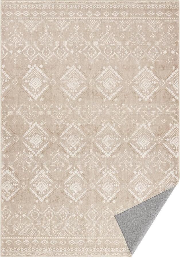 Songmics Vloerkleed 120 x 170 cm Woonkamertapijt Antisliptapijt Kortpolig Pluizig Decoratie Woonkamer Slaapkamer Machinewasbaar Boho-stijl Cappuccino Beige