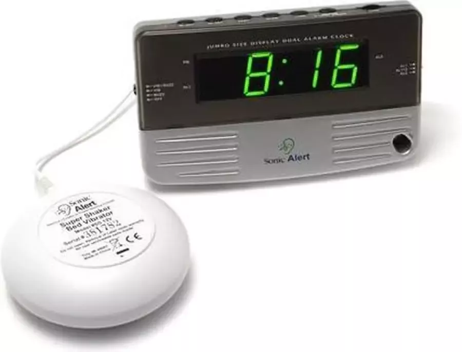 Sonic boom Extra Luid Vibrerende Bed Shaker Wekker- Sonic Bomb