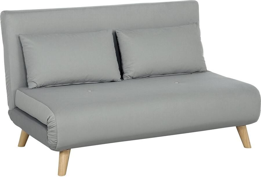 SONNENH HOMCOM Relaxstoel Opklapbed Ondersteuningskussen Stoffenlook Verstelbare rugleuning tot 250 kg