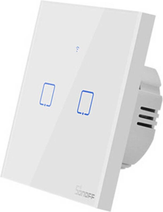 Sonoff Smart Switch WiFi + RF 433 T1 EU TX (2-kanaals)