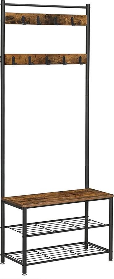 Soof & Tess Kapstok Kledingrek Schoenenrek Bruinzwart