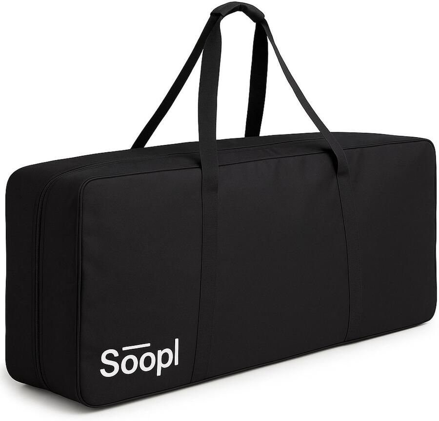 Soopl Set – Fashion Trolley + Trolley Bag – Complete transportset – Waterafstotend Cordura – Opvouwbare kledingrek met draagtas – Professionele modetrolley