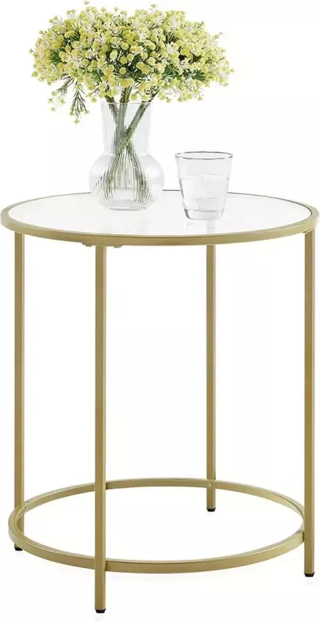 Soof & Tess Soph & Tess Salontafel Bijzettafel ⌀50cm Bijzettafel goud Bijzettafeltje Bijzettafel industrieel Bijzettafel rond Salontafels rond