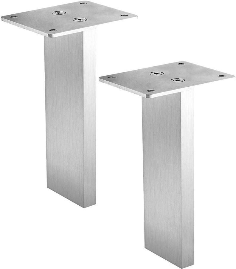 Sotech 1 paar (2 stuks) barconsoles COUNTER design meets function massief aluminium EV1 hoogte 178 mm recht baliesteun balievoetsteun