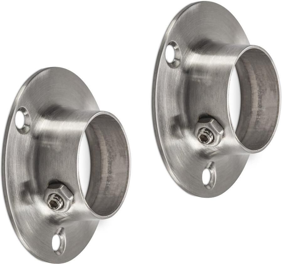 Sotech 1 paar kledingrekken Circle 25 Roestvrij staal rond