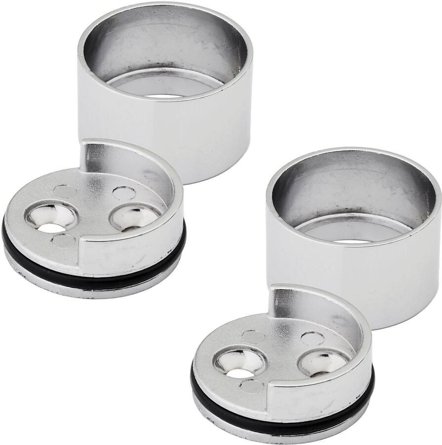 Sotech 1 paar kledingroede en garderobe rails cilindrisch gepolijst chroom Garderobe rail