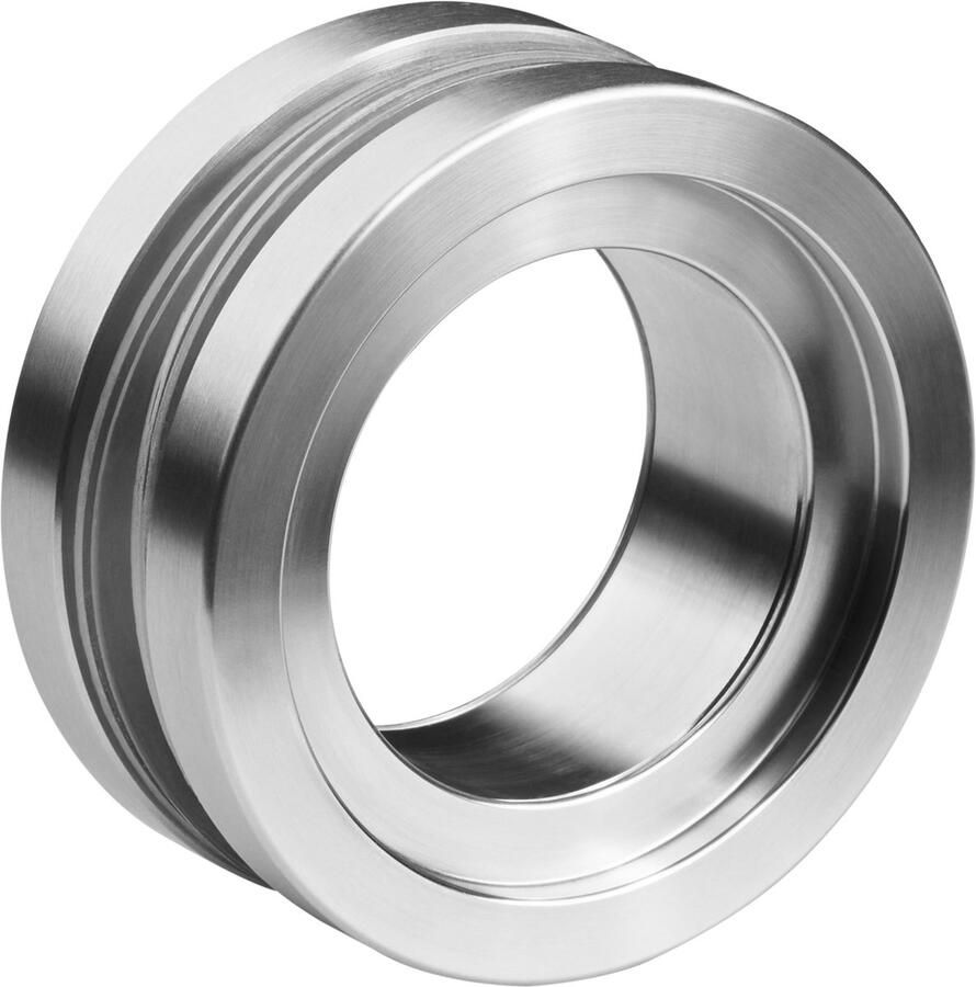 Sotech 1 paar Schuifdeurgrepen DARINA Ø 65 mm geborsteld roestvrij staal voor glazen deuren Glazen