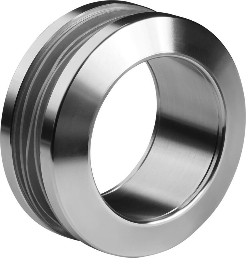 Sotech 1 paar Schuifdeurgrepen EMINA (open) Ø 58 mm geborsteld roestvrij staal voor glazen deuren