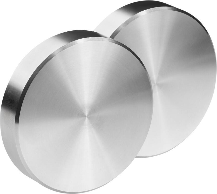 Sotech 1 paar Schuifdeurgrepen JASCHA Handgreep Ø: 50 mm zelfklevende roestvrijstalen deurgreep