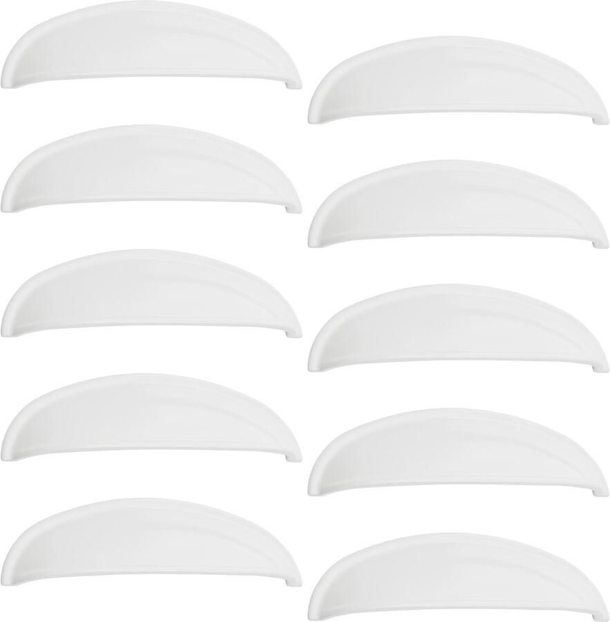 Sotech 10 stuk Schelpgreep NICK signaal wit BA 96 mm kastgreep keukengreep meubelgreep van