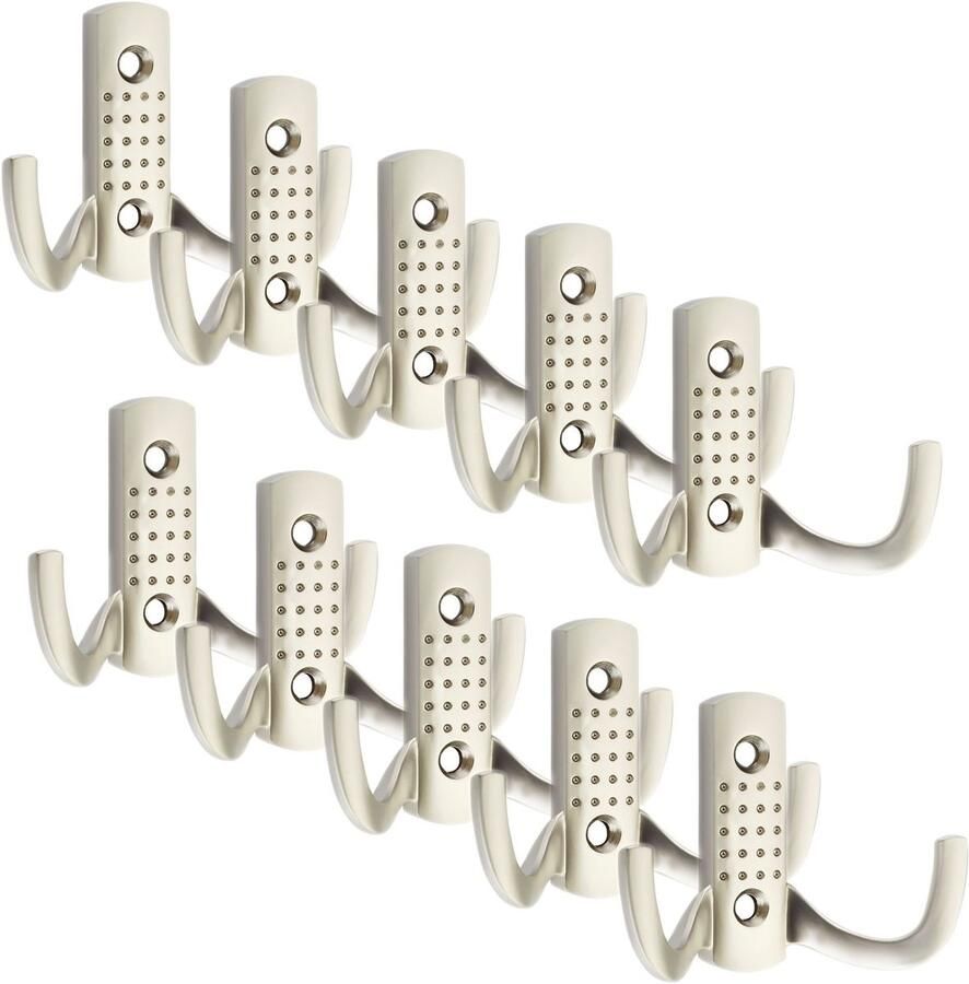 Sotech 10 stuks Kapstokhaken JASMIN STRONG Kort Roestvrijstalen Afwerking mat Nieuwe solide uitvoering wandhaken
