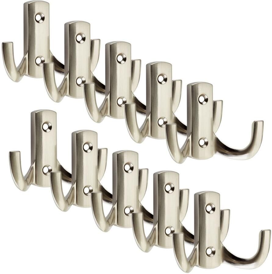 Sotech 10 stuks Kapstokhaken JULIE STRONG Kort Roestvrijstalen Afwerking Nieuwe solide uitvoering mantelhaken