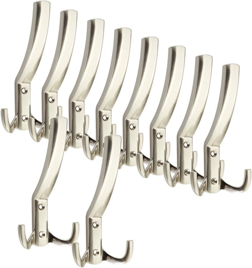 Sotech 10 stuks Kapstokhaken JULIE STRONG Lang Roestvrijstalen Afwerking Nieuwe solide uitvoering haken voor garderobes