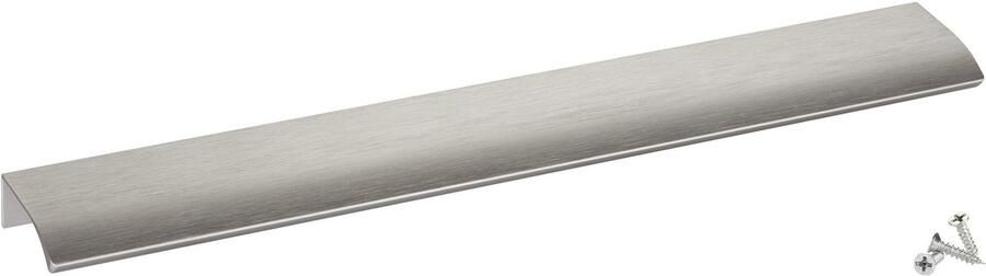 Sotech 5 stuks meubelgrepen Blanket Alex roestvrij staal look geborsteld 300 mm Keukengrepen voor binnenfrontmontage incl. bevestigingsschroeven