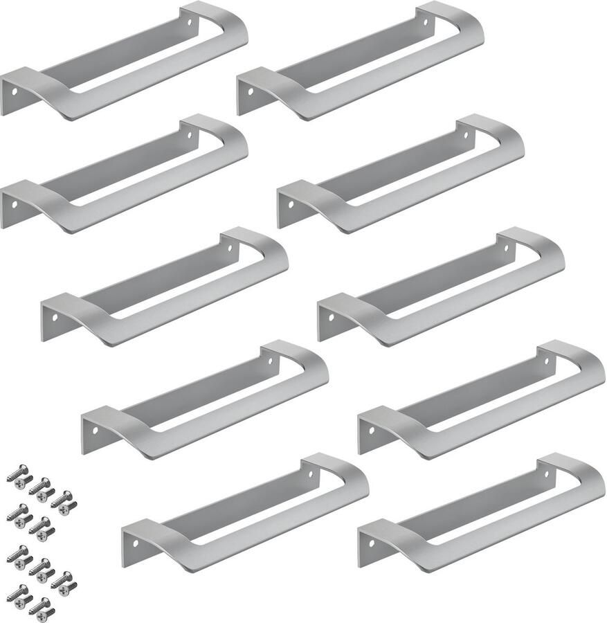 Sotech 10 x Meubelgreep LYS Boorgatafstand 160 mm Chroom mat Design handgreep van