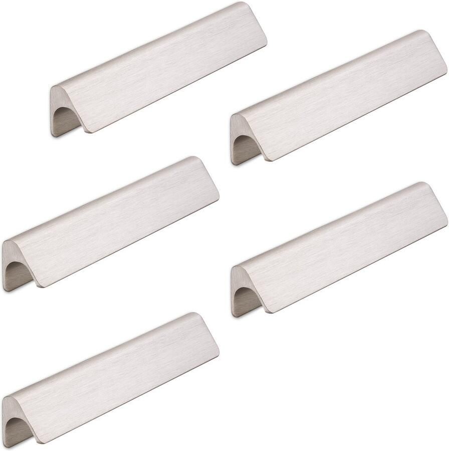 Sotech 100 x Meubelgreep VERONIQUE II Boorgatafstand 160 mm RVS-optiek geborsteld Greeplijst van