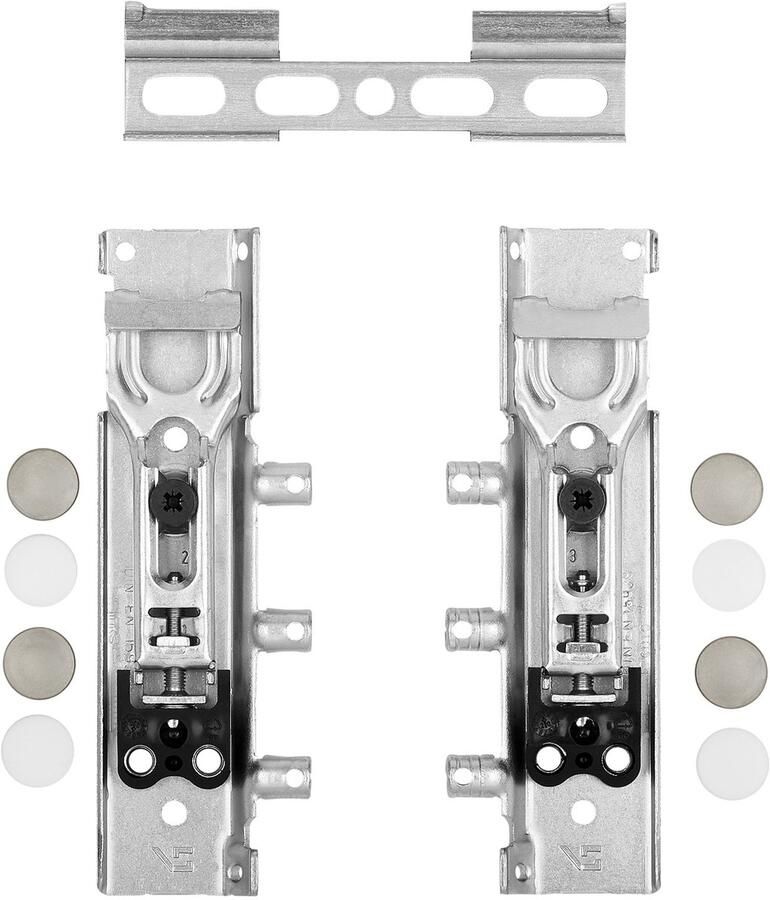 Sotech 2 sets verborgen kasthangers TH6402 draagvermogen 178 kg met deelbare wandrails verstelbare kasthouder voor bovenkast