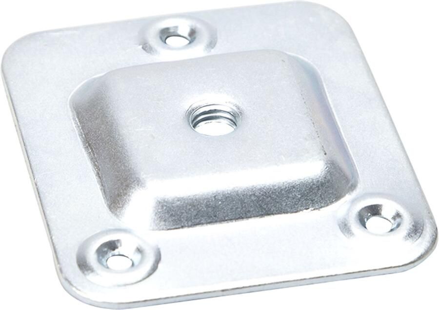 Sotech 4 x montageplaat voor tafelpoot met M8 draad Boorgat Ø 4 mm van