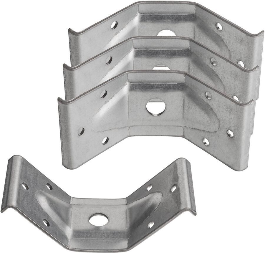 Sotech 4 x tafelpootbeslag 50 x 100 mm voor verbindingen van frames en tafelpoten