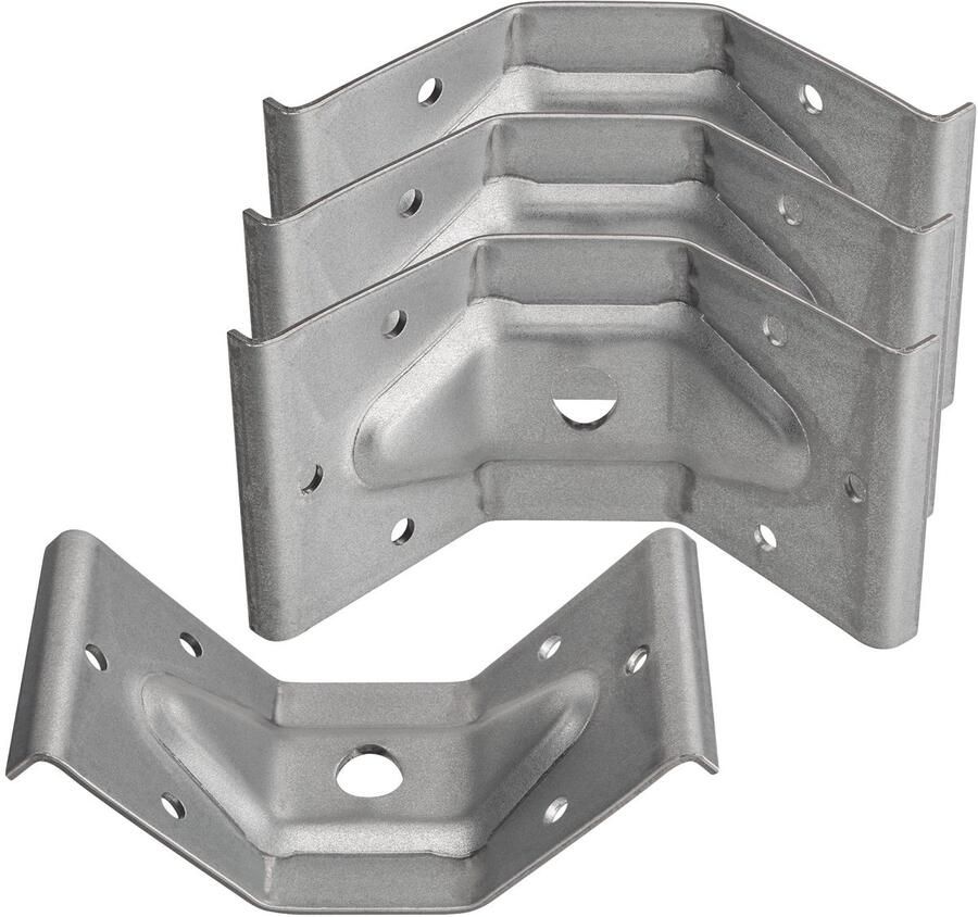 Sotech 4 x tafelpootbeslag 60 x 100 mm verbindingen van frames en tafelpoten