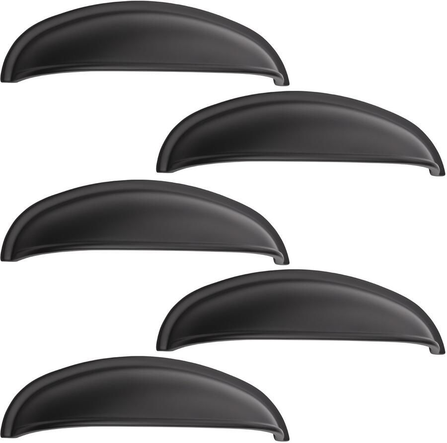 Sotech 5 stuk Schelpbeugel NICK zwart BA 96 mm schelpbeugel kastbeugel deurbeugel van