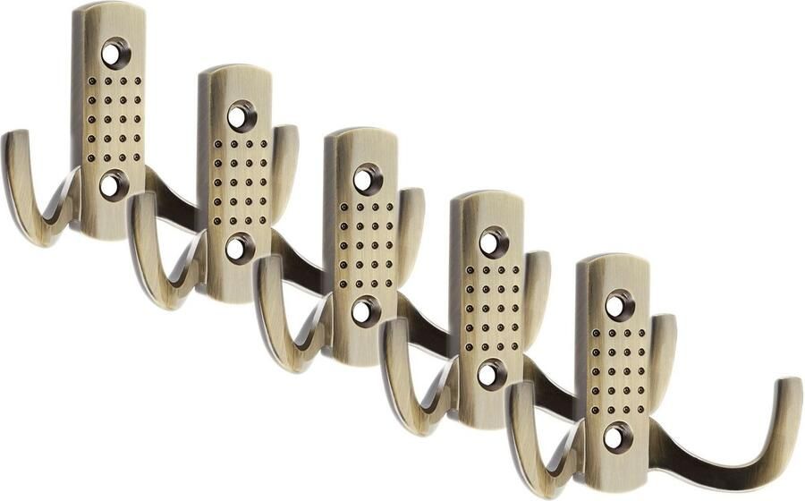 Sotech 5 stuks Kapstokhaken JASMIN STRONG Kort Gebruneerd Nieuwe Solide uitvoering wandgarderobe