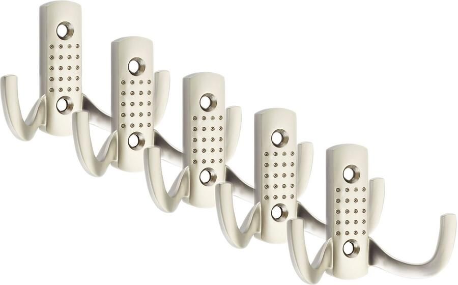 Sotech 5 stuks Kapstokhaken JASMIN STRONG Kort Roestvrijstalen Afwerking mat Nieuwe solide uitvoering kleerhaak